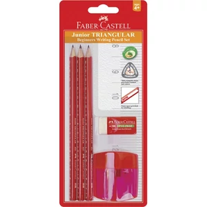 Faber-Castell grafitceruza HB FC-grafitceruza szett 3db háromszögű von alzós + dupla hegyező + radír BL 116535