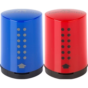 Faber-Castell hegyező 1lyukú Grip hegyező műanyag kék/piros 18 prémium minőségű termék 183710