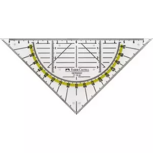 Faber-Castell mérnöki vonalzó műszaki vonalzó háromszögű ruler prémium minőségű termék 117091