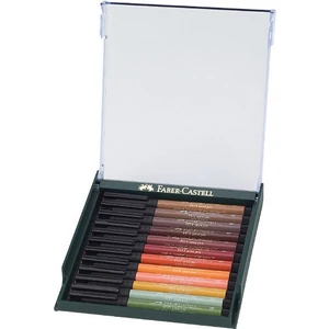 Faber-Castell művész filc 12-e AG-Művész filc Pitt Brush - földszínű 267422