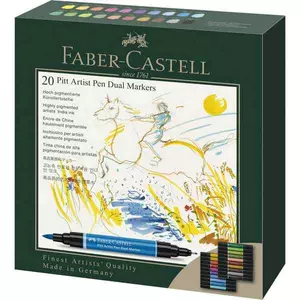 Faber-Castell művész filctoll Ag-Kétvégű Készlet 20Db-Os Pitt 