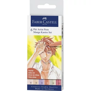 Faber-Castell művészfilc szett 6db Manga Kaoiro 167168