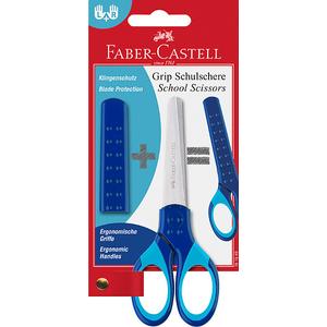 Faber-Castell Olló kék iskolai olló Grip blister 181549