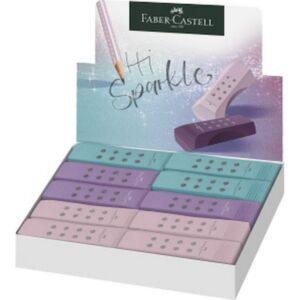 Faber-Castell radír Rollon Sparkle Pvc Mentes Vegyes Szín 2023 (rózsaszín,lila,óceánkék)