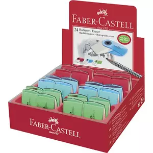 Faber-Castell radír Sleeve mini átlátszó színes 182412 prémium minőségű termék 182412