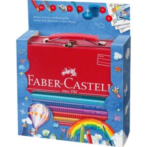 Faber-Castell színes ceruza 18+4-es szett Jumbo Grip fém bőröndben 201 312 201 312