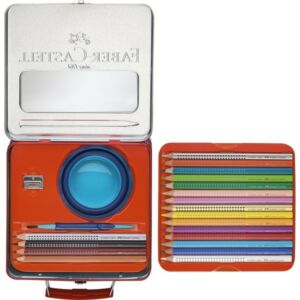 Faber-Castell színes ceruza 18+4-es Grip Jumbo szett fém bőröndben 201 352 201 352