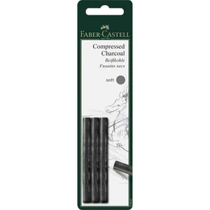 Faber-Castell szénceruza Pitt préselt faszén 3db Soft. AG-Pitt puha 129997