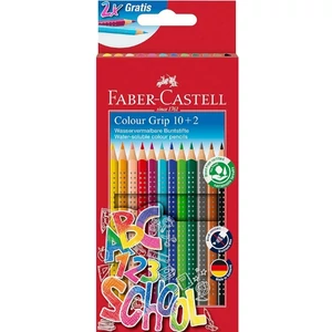 Faber-Castell színes ceruza 10+2db-os, Grip 