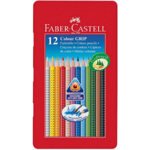 Faber-Castell színes ceruza 12db Grip fémdobozban Akvarell háromszög ceruza test 100% eco 112413 11