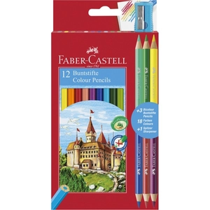 Faber-Castell színes ceruza 12db radíros véggel 116612 . 116612