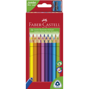 Faber-Castell színes ceruza 20db Grip Junior Triangular+hegyező. 116 520 116 520