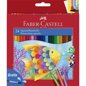 Faber-Castell színes ceruza 24db-os Akvarell halas + ecset. 114 425 114 425