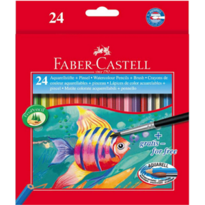 Faber-Castell színes ceruza 24db -os Akvarell halas + ecset. 114 425 114 425