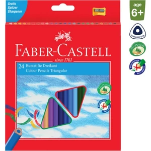 Faber-Castell színes ceruza 24db-os ECO Triangular+hegyező. 120524EU 120524EU