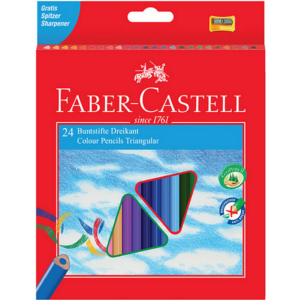 Faber-Castell színes ceruza 24db -os ECO Triangular+hegyező. 120524EU 120524EU