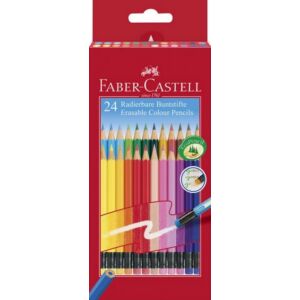 Faber-Castell színes ceruza 24db-os radíros véggel 116625 . 116625