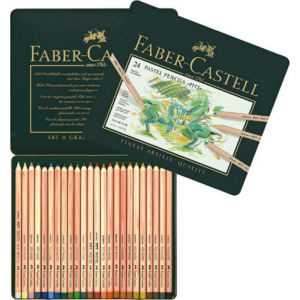 Faber-Castell színes ceruza 24db-os Pitt pasztell művészceruza kész AG-Pitt fém dobozban 112124