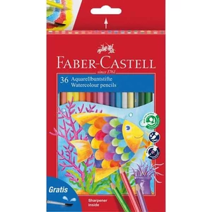 Faber-Castell színes ceruza 36db-os, aquarell+ecset halas
