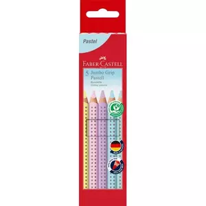 Faber-Castell színes ceruza 5db-os, Grip Jumbo pasztell színek háromszögletű