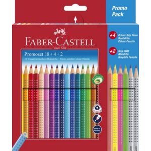 Faber-Castell színes ceruza 18db Grip+4db Neon+2db grafitceruza FC-Promóciós készlet 201540 201540