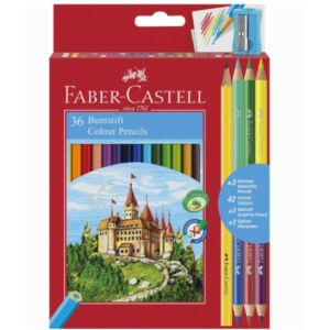Faber-Castell színes ceruza 36+3 +1 darabos. vár várak törésállóheggyel 110336