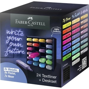 Faber-Castell szövegkiemelő 24db-os 1546 Neon-, Pasztell Metál 2024