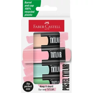 Faber-Castell Szövegkiemelő készlet 4db-os mini TXTLNR pasztell papír dobozban 154214