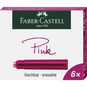 Faber-Castell tintapatron 6db pink 185508
