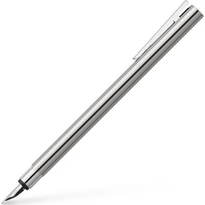 Faber-Castell töltőtoll Neo Slim rozsdamentes acél test fényes M 342000
