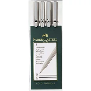 Faber-Castell tűfilckészlet Ecco-Pigment -0, 1;0,3;0,5;0,7mm - fe rostiron 166004