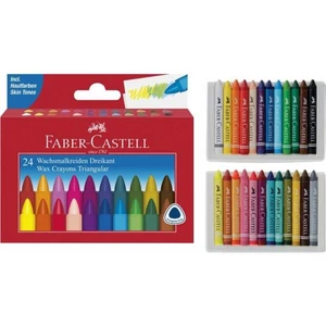 Faber-Castell zsírkréta Zsírkréta, háromszög / 24db zsírkréta. 120024