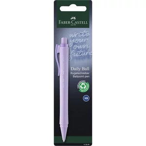 Faber Castell golyóstoll DAILY BALL XB-s heggyel kl BL. 2024 (fekete,lila,égkék)