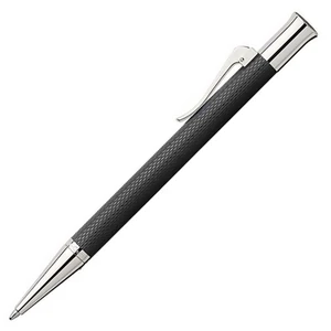 Faber Castell golyóstoll GVFC Guilloche ródium bevonatú fekete csavar mechanikával 146530