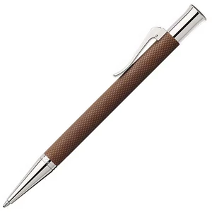 Faber Castell golyóstoll GVFC Guilloche ródium bevonatú konyak színű csavar mechanikával