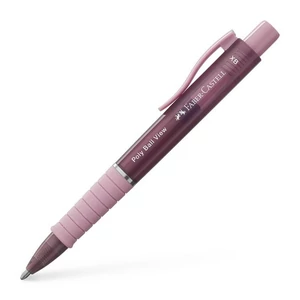 Faber Castell golyóstoll POLY BALL VIEW rózsa árnyékok test XB-s heggyel BL.