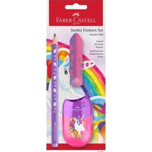 Faber Castell grafitceruza Unikornis háromszögletű jumbo , hegyező, radír