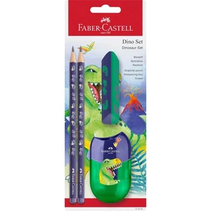 Faber Castell grafitceruza Dinoszaurusz  szett 2db ceruza, hegyező, radír