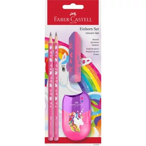 Faber Castell grafitceruza Unicorn szett 2db ceruza, hegyező, radír