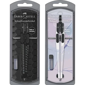 Faber Castell körző készlet gyorsállítóval SÖTÉT