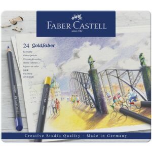 Faber-Castell művészceruza 24db-os AG-ceruza Goldfaber fém dobozban 114724
