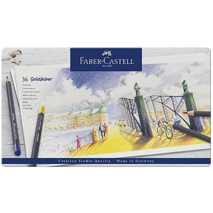 Faber-Castell művészceruza 36db AG-ceruza Goldfaber fém dobozban 114736