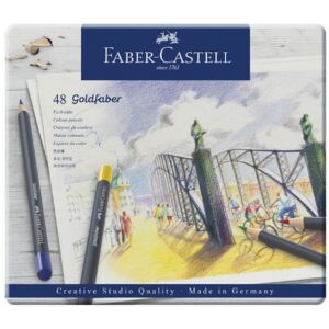 Faber-Castell művészceruza 48db AG-ceruza Goldfaber fém dobozban 114748