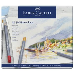 Faber-Castell művészceruza 48db AG-ceruza Goldfaber Akvarell fém dobozban 114648