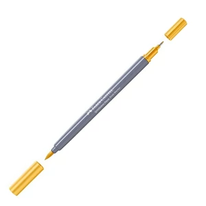Faber Castell művész filctoll AG-Kétvégű aquarell filctoll közép krómsárga 208 Goldfaber Aqua 16460