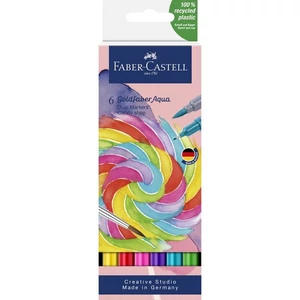 Faber Castell művész filctoll AG-Kétvégű aquarell filctoll 6db-os ÉDESSÉGBOLT Goldfaber Aqua