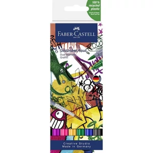 Faber Castell művész filctoll AG-Kétvégű aquarell filctoll 6db-os GRAFFITI Goldfaber Aqua