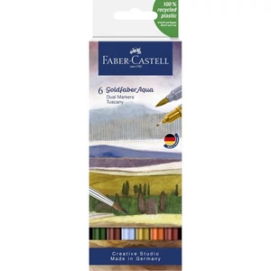Faber Castell művész filctoll AG-Kétvégű aquarell filctoll TOSZKÁNA (B/0,4mm-es hegyvastagság) Gold