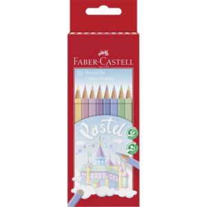 Faber Castell színes ceruza 10db-os pasztell hatszögletű