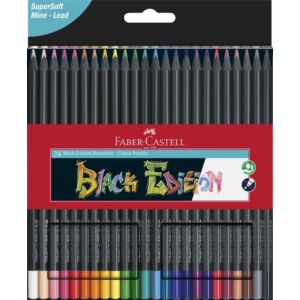 Faber-Castell színes ceruza 24db -os Black Edition fekete test 116424